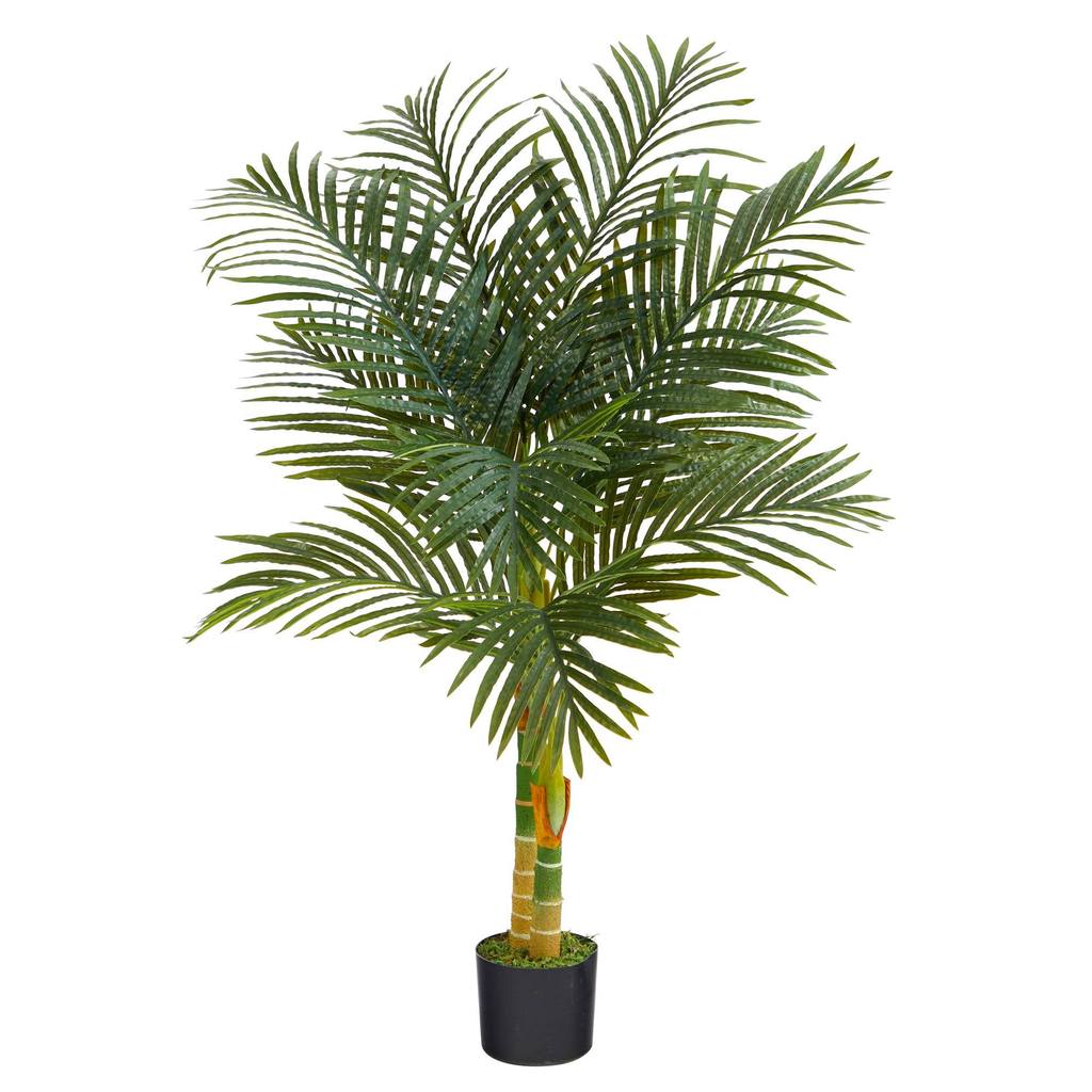Picture of Nearly Natural T2017 4 ft. Double Stalk Golden Cane Artificial Palm Tree