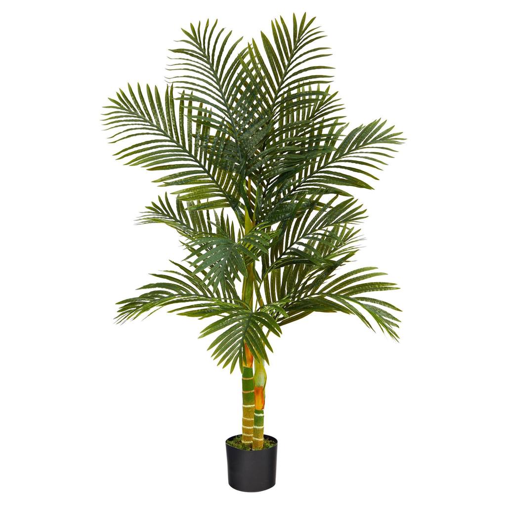 Picture of Nearly Natural T2018 5 ft. Double Stalk Golden Cane Artificial Palm Tree