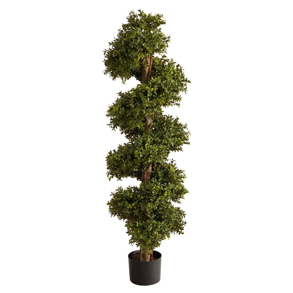 Picture of Nearly Natural T2028 46 in. Boxwood Spiral Topiary Artificial Tree
