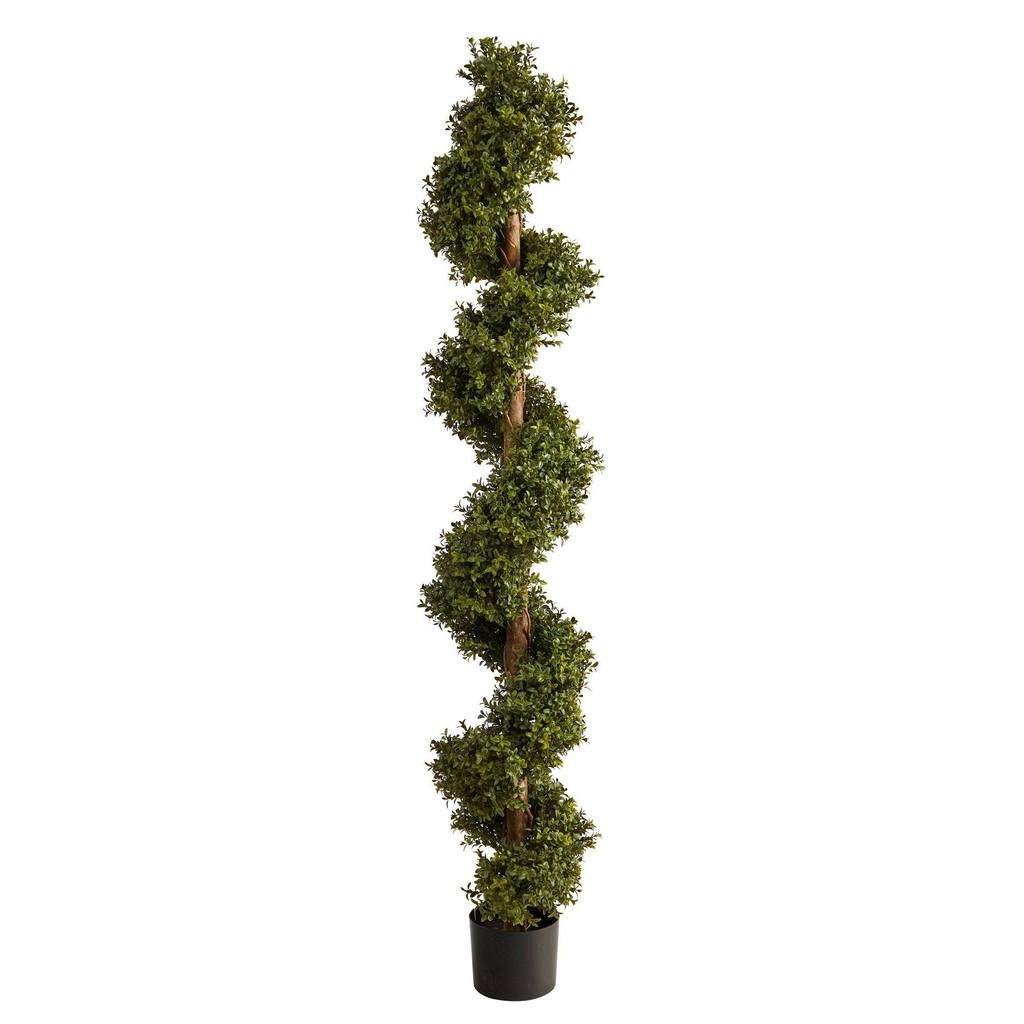 Picture of Nearly Natural T2030 6 ft. Boxwood Spiral Topiary Artificial Tree
