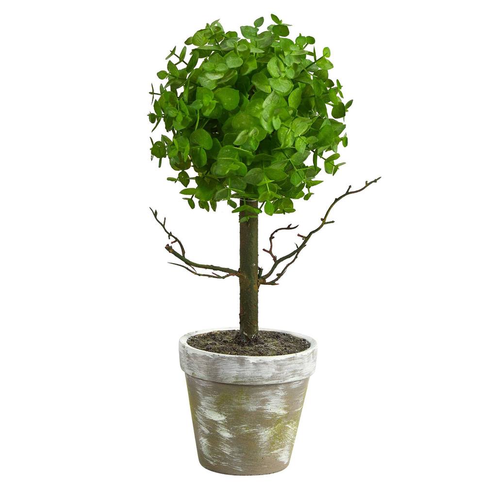 Picture of Nearly Natural T2031 15 in. Eucalyptus Topiary Artificial Tree