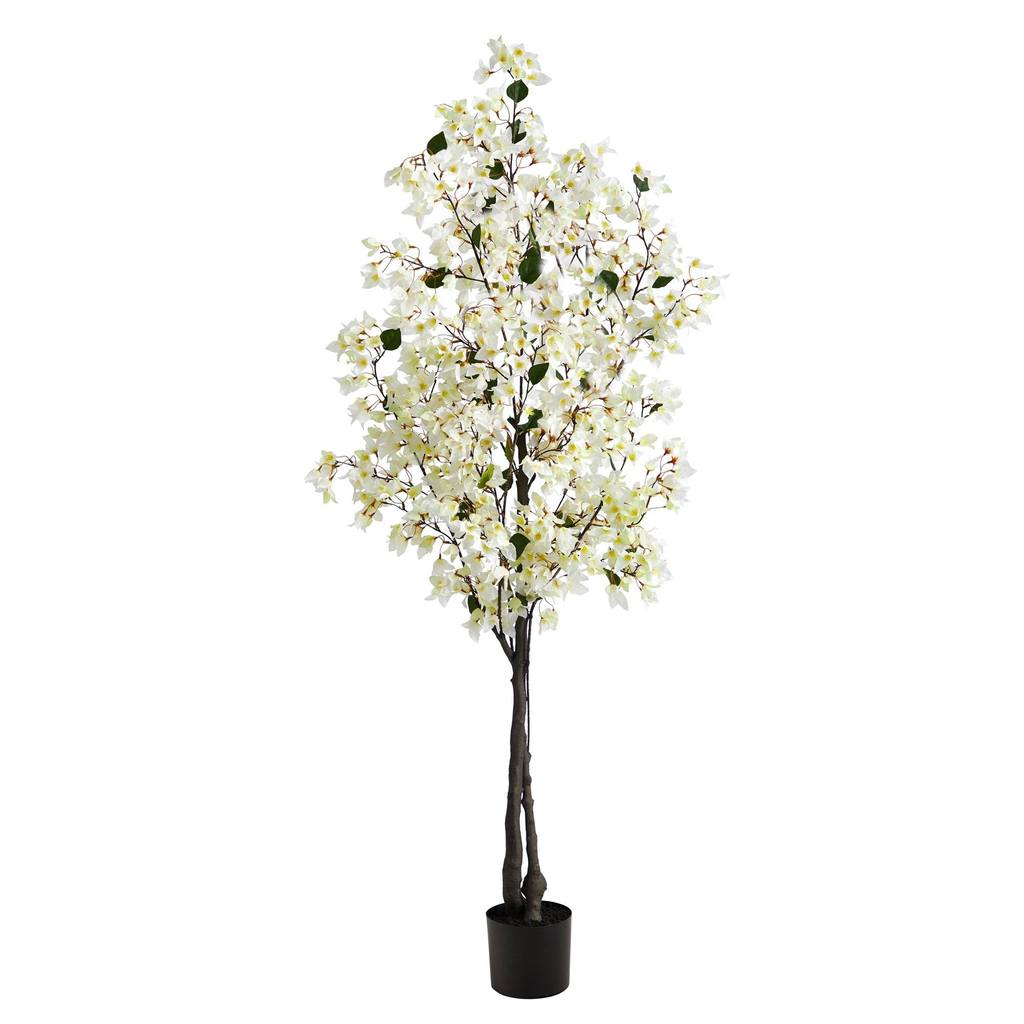 Picture of Nearly Natural T2400-WH 6 ft. Bougainvillea Artificial Tree&#44; White