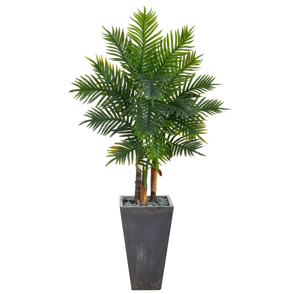 Picture of Nearly Natural T2486 63 in. Areca Artificial Palm Tree with Cement Planter