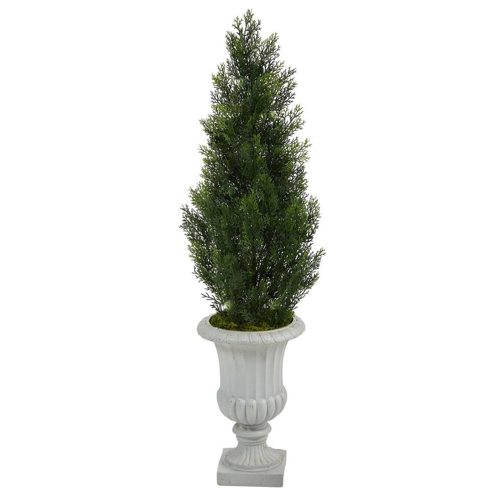 Picture of Nearly Natural T2527 46 in. Mini Cedar Artificial Pine Tree with Decorative Urn UV Resistant