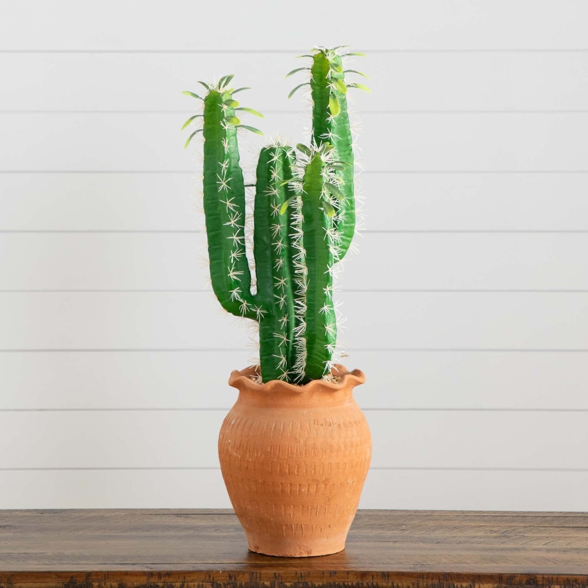 Picture of Nearly Natural P2042 28 in. Artificial Cactus in Terracotta Planter
