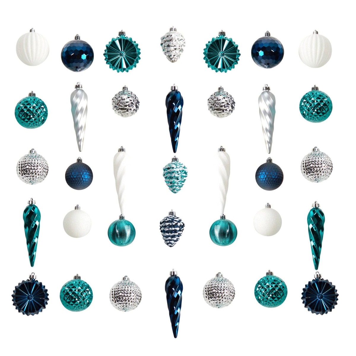 Picture of Nearly Natural D1045 Shatterproof Ornament Set&#44; Multi Color - 39 Piece