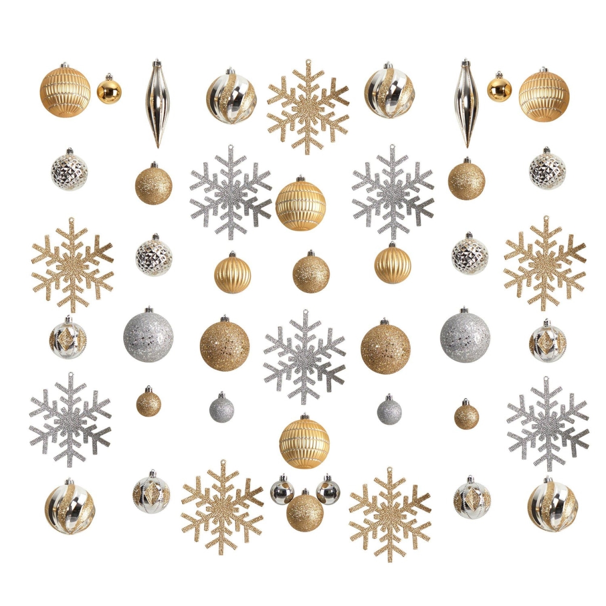 Picture of Nearly Natural D1037 Shatterproof Ornament Set&#44; Multi Color - 60 Piece