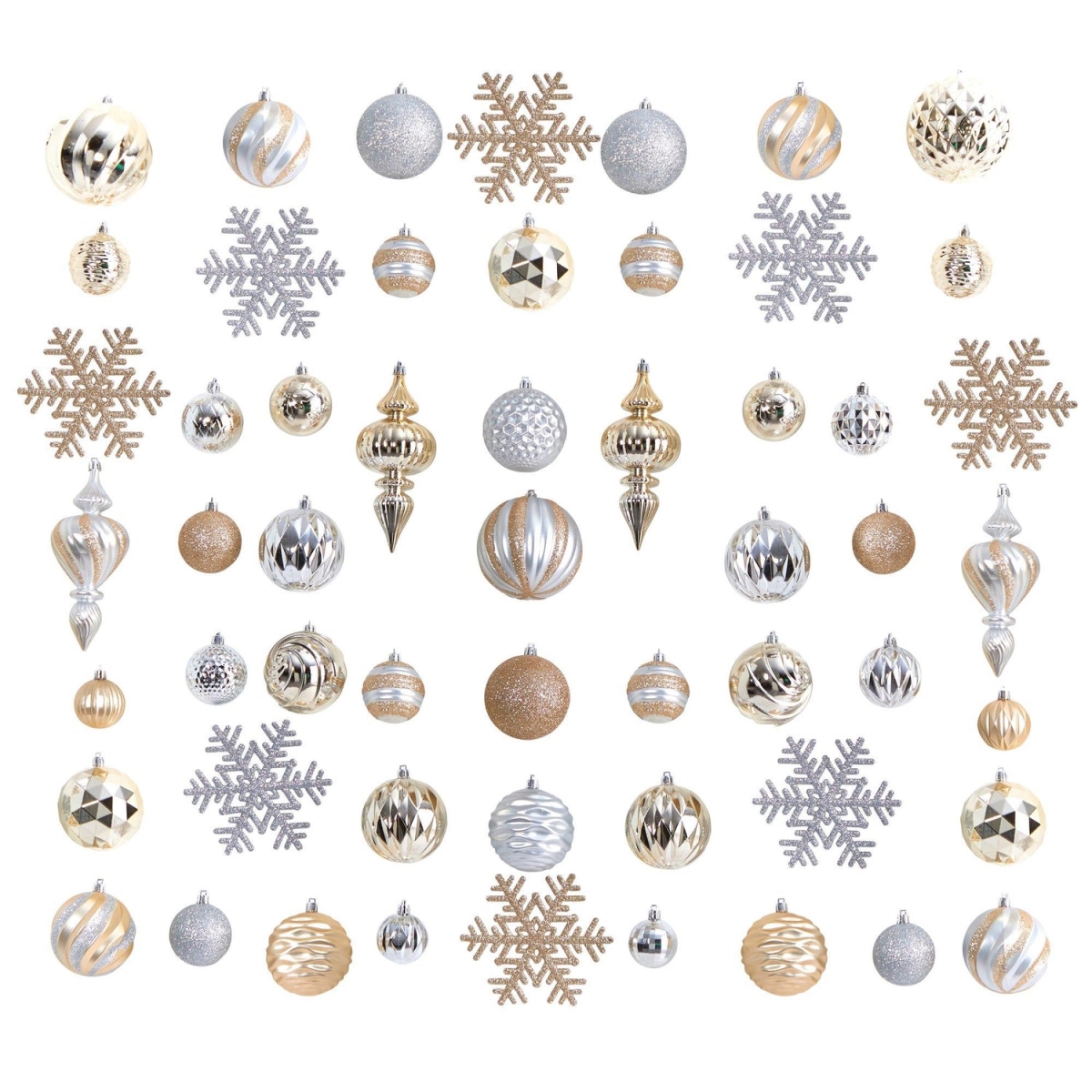 Picture of Nearly Natural D1036 Shatterproof Ornament Set&#44; Multi Color - 81 Piece