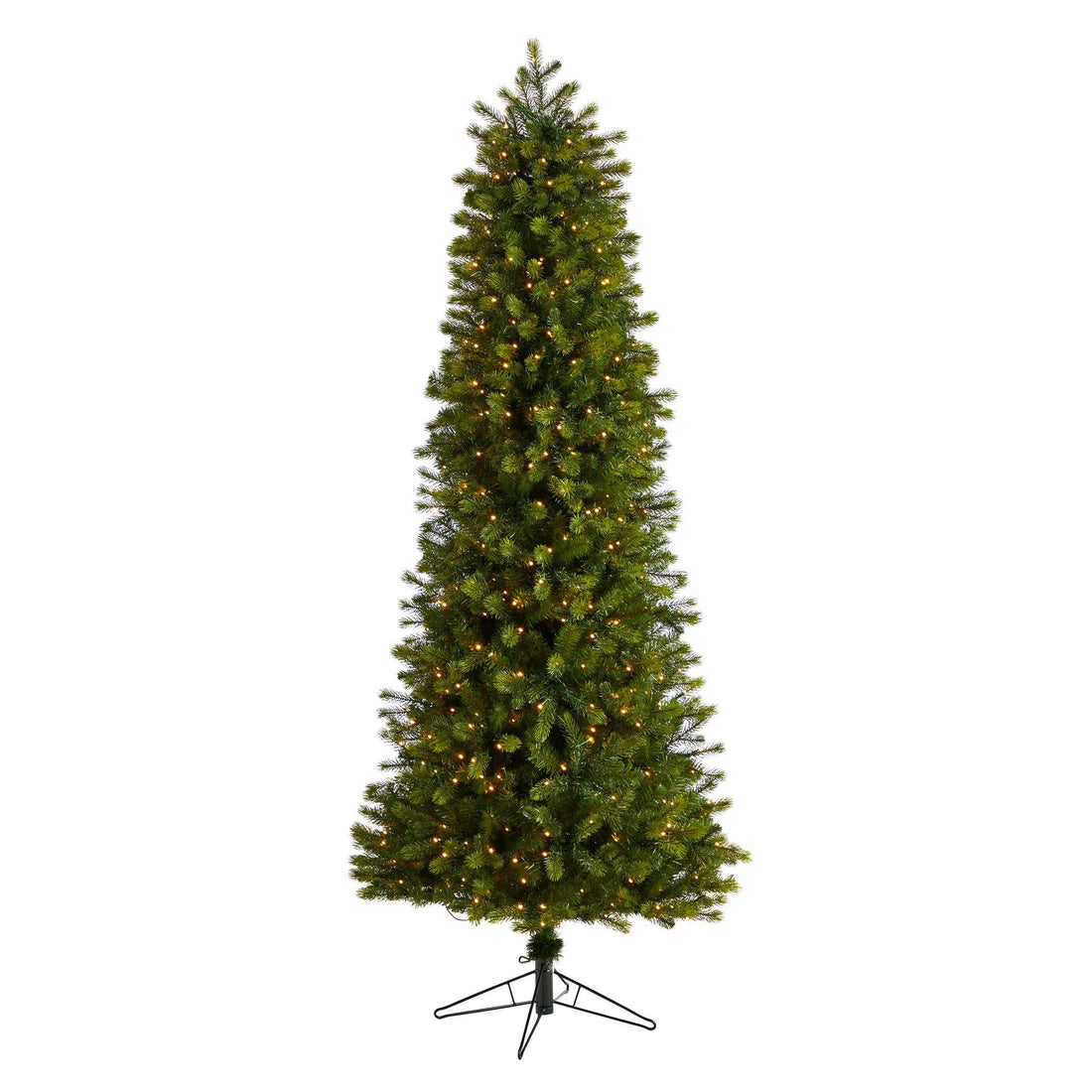 Picture of Nearly Natural T3512 7.5 ft. Slim Colorado Mountain Spruce Christmas Tree with 600