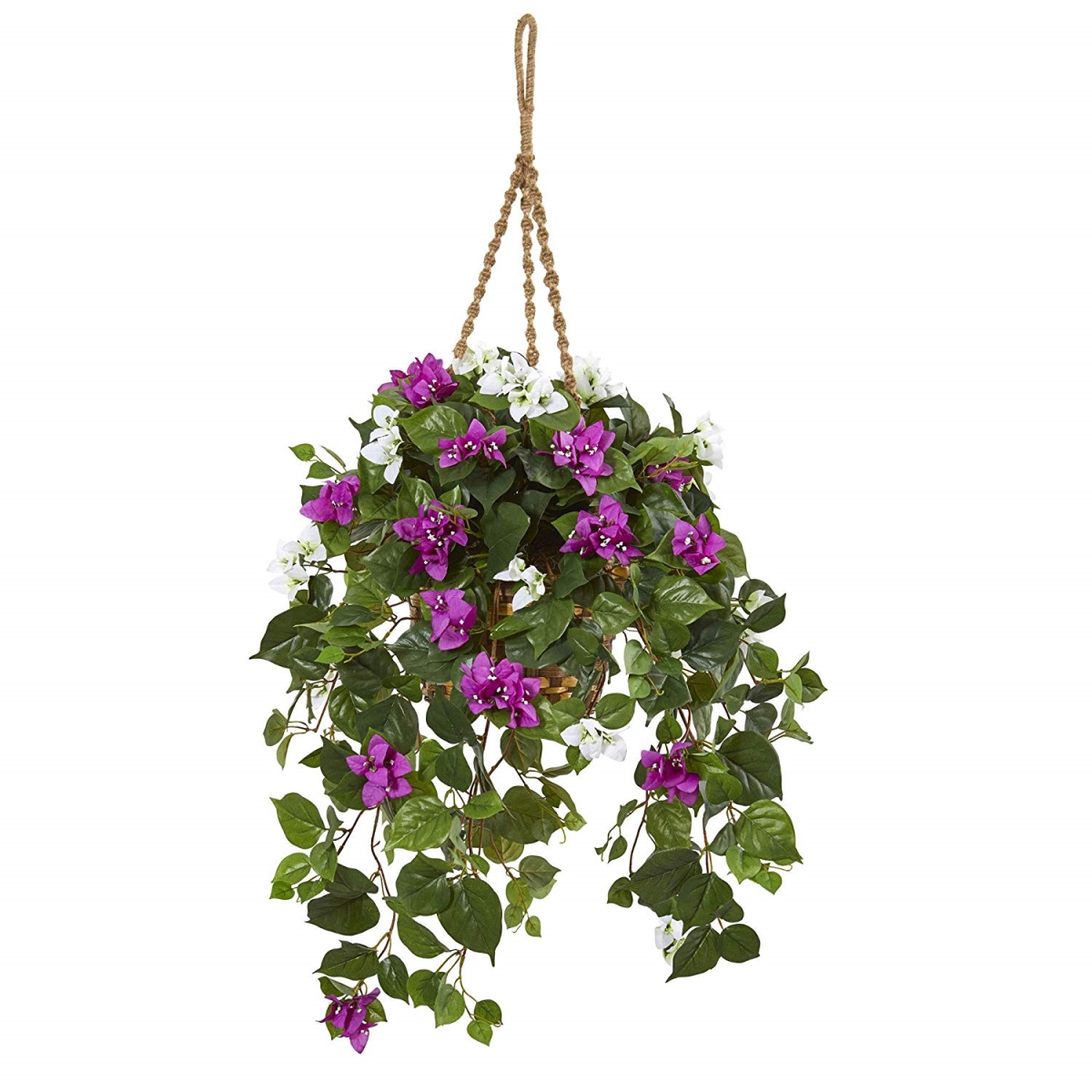 Picture of Nearly Natural 8405 30 in. Mixed Bougainvillea Artificial Plant Hanging Basket