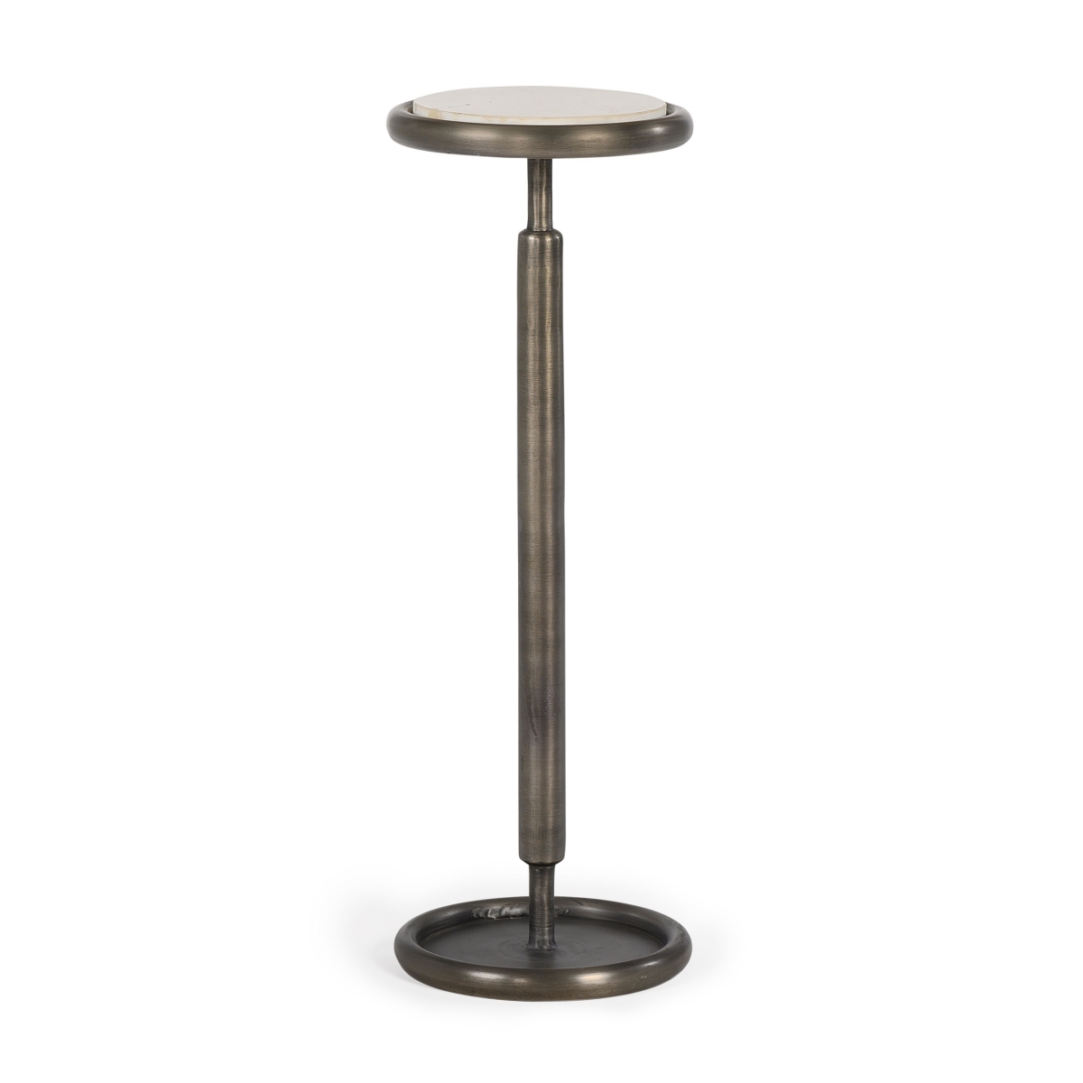 Ringo Drink Table, Antique Nickel Finish