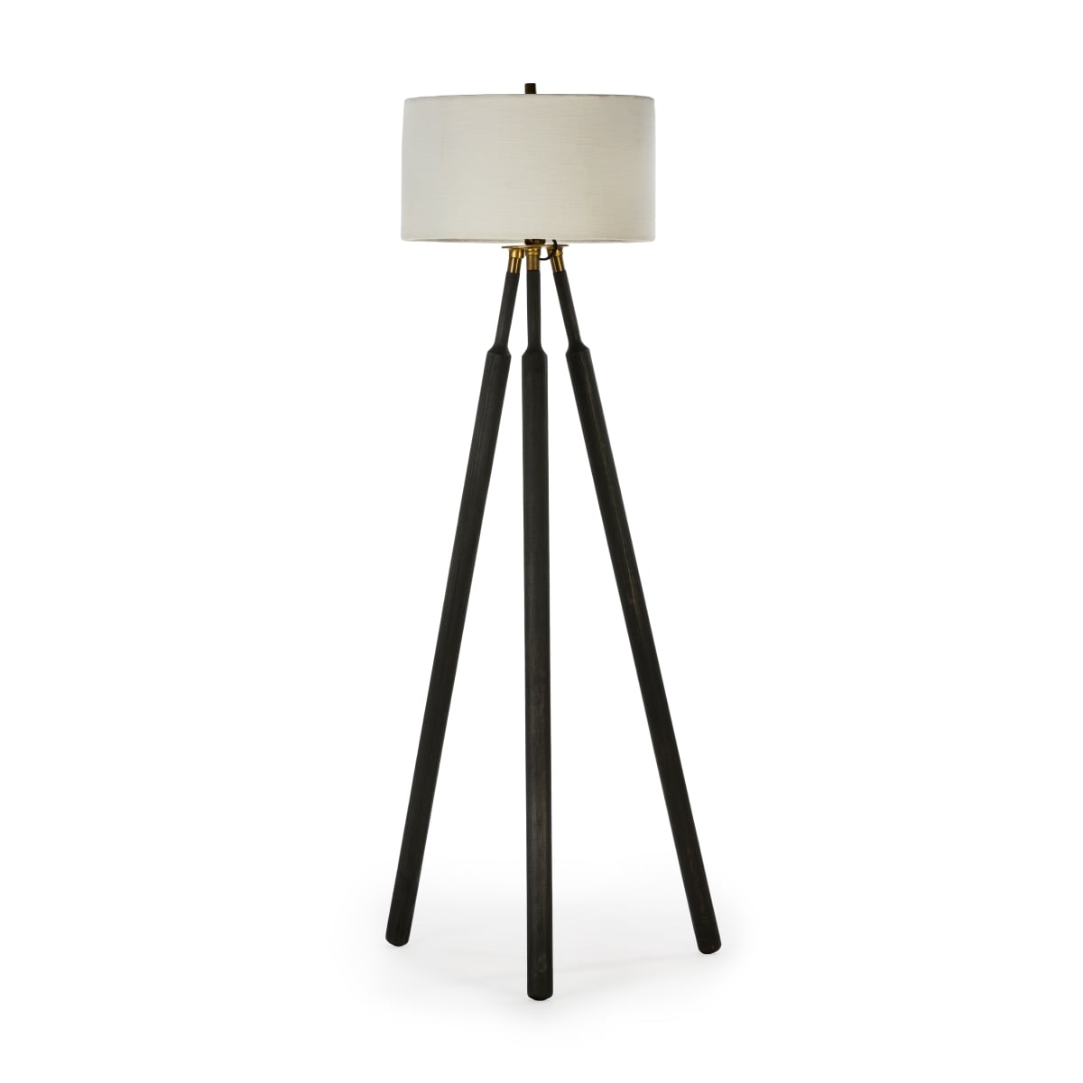 DEC00007 Spindle Floor Lamp, Charcoal Oil Finish