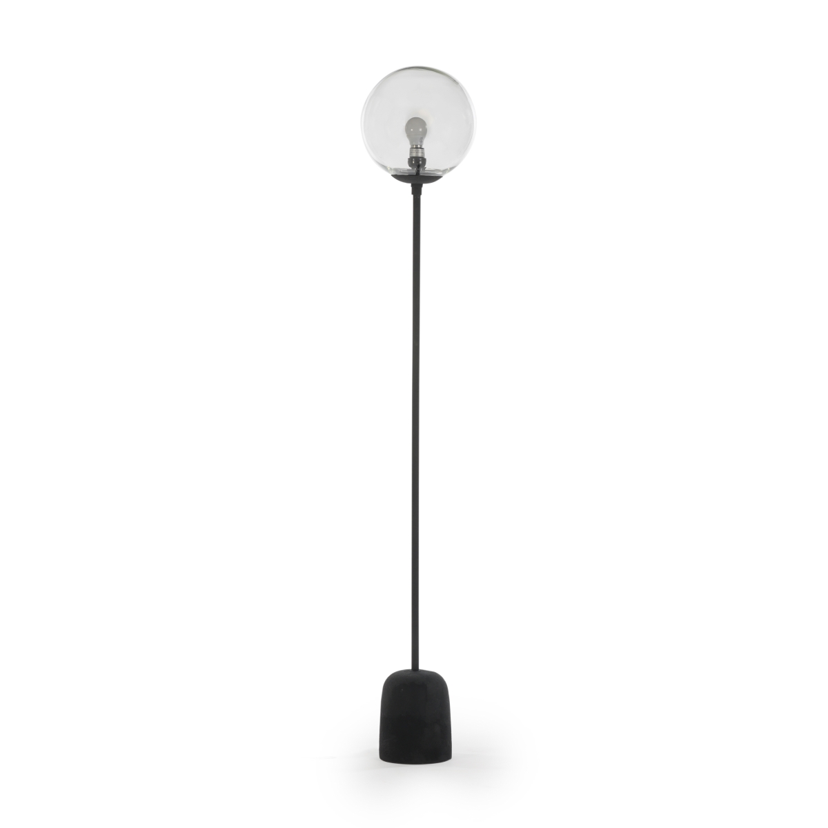 Cylinder Cannon Floor Lamp, Black Powder Coat