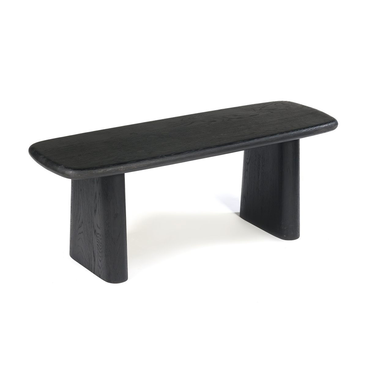 Laurel Dining Bench, Charcoal Oil Finish