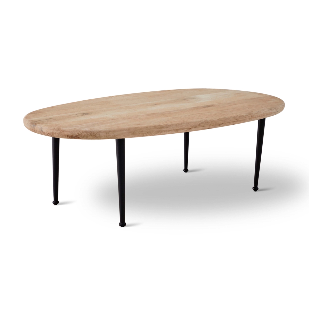 LVR00398 Taper Coffee Table, Natural Oil & Black