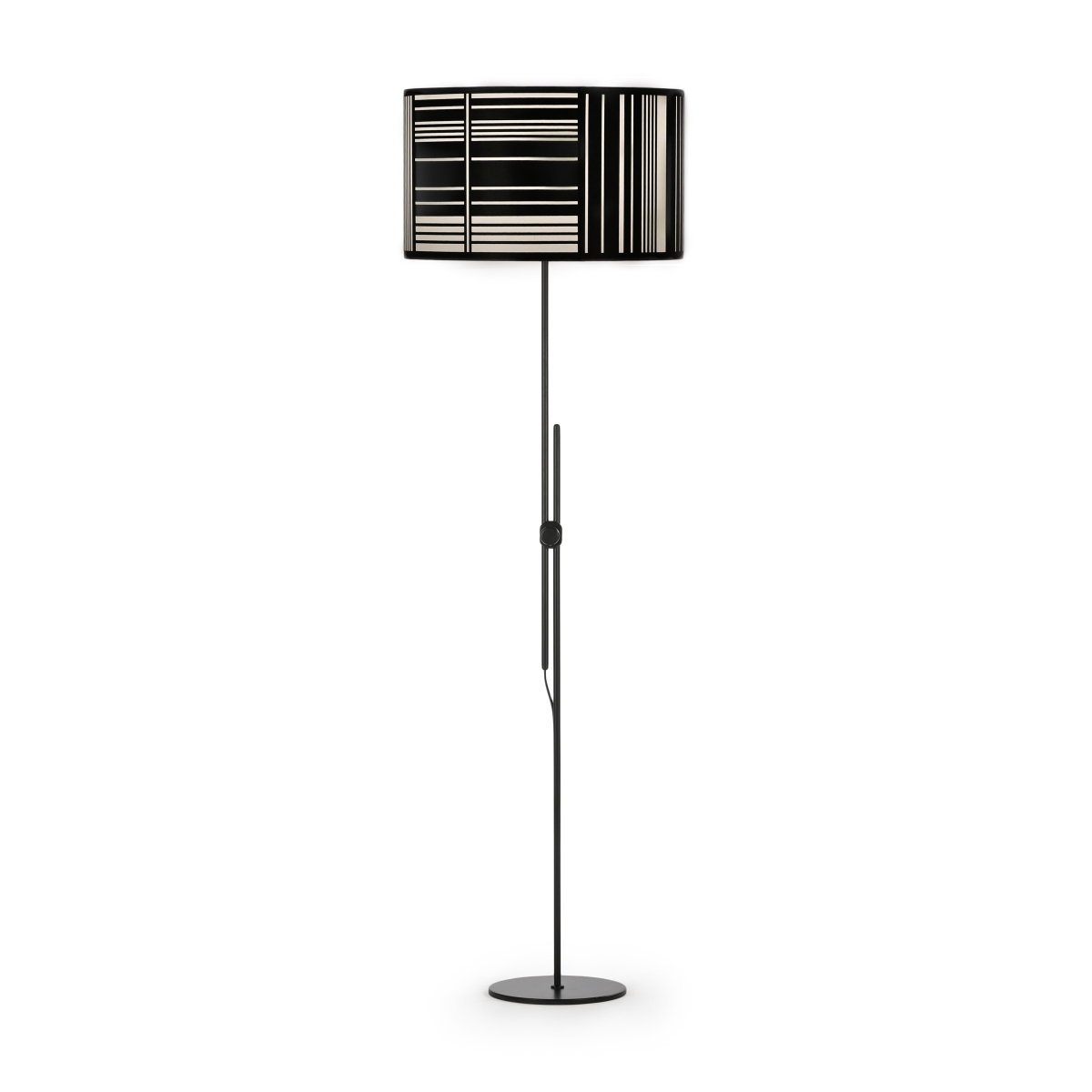 DEC00021 Barley Floor Lamp, Black Powder Coat