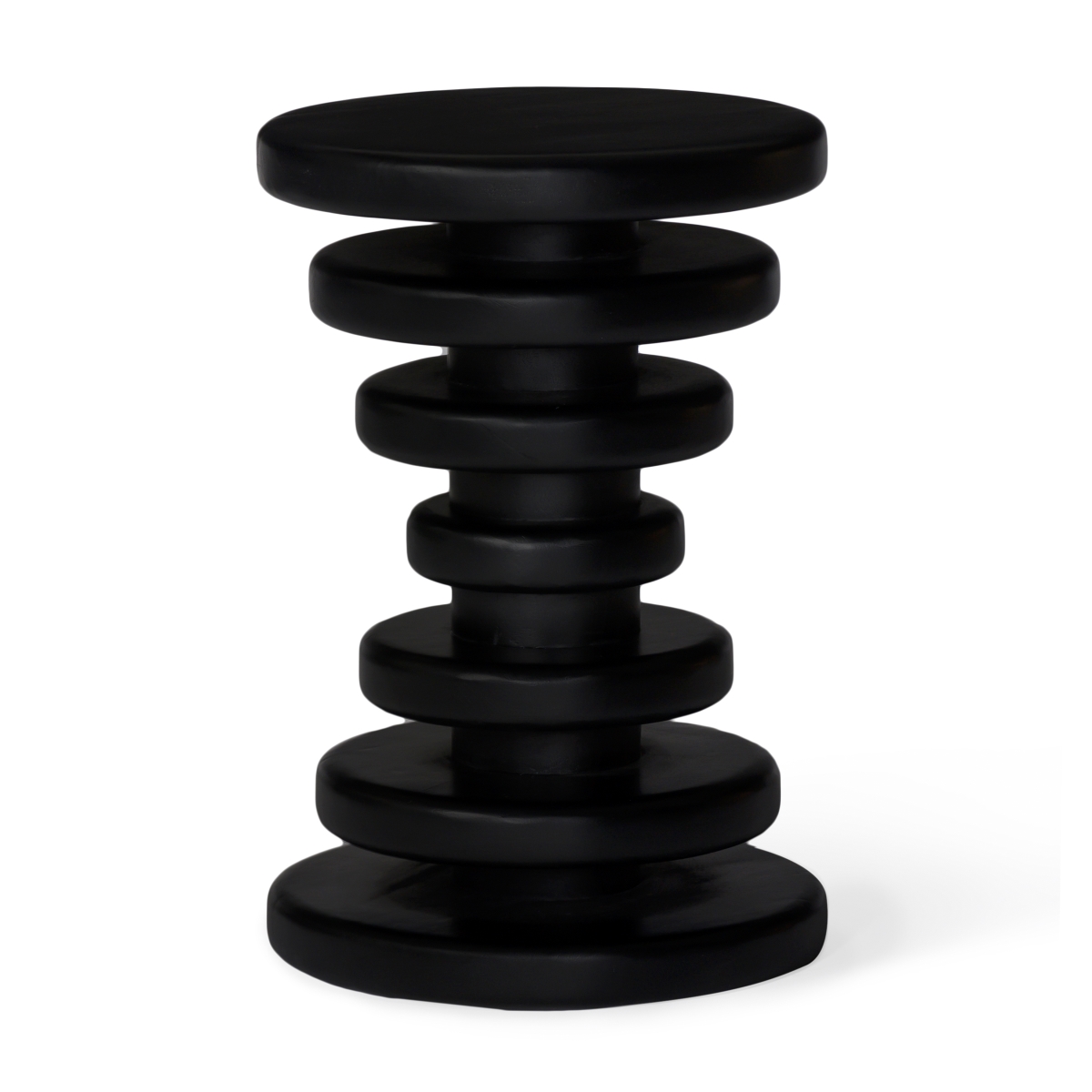 LVR00556 18 in. Strata Drink Table, Black - Medium