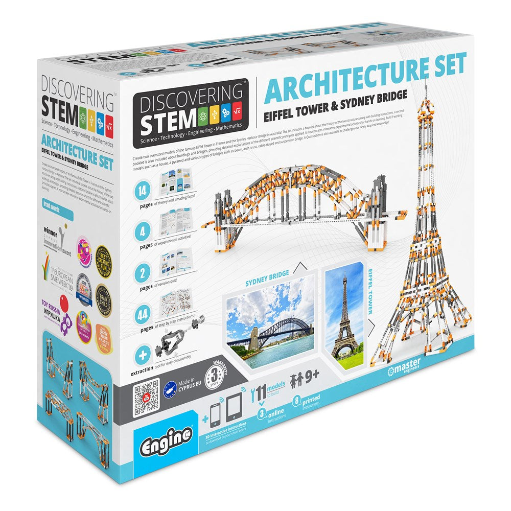 Picture of Engino STEM55 Eiffel Tower & Sydney Bridge Stem Architecture Set
