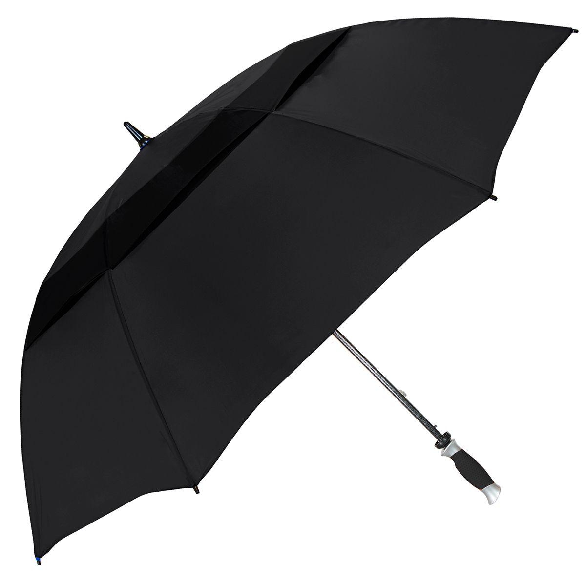 Picture of Natico Originals 60-30-BK 62 in. Vented Typhoon Tamer Umbrella&#44; Black