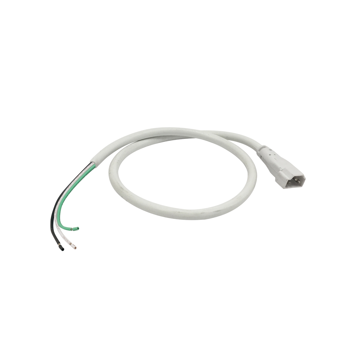Nora Lighting NUA-904W 72 in. Hard Wire Connector, White