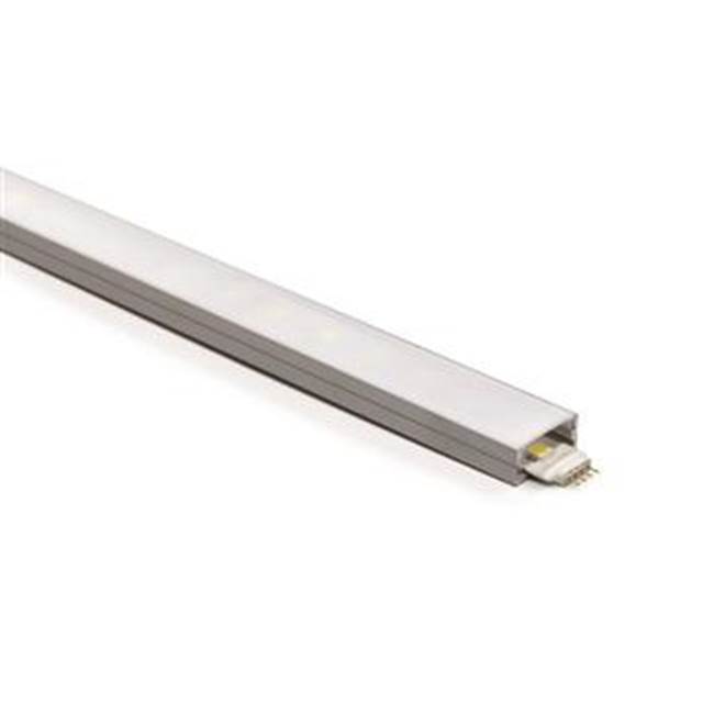 Nora Lighting NATL-C24A 4 ft. Aluminum Channel Shallow with Plastic Diffuser & End Caps