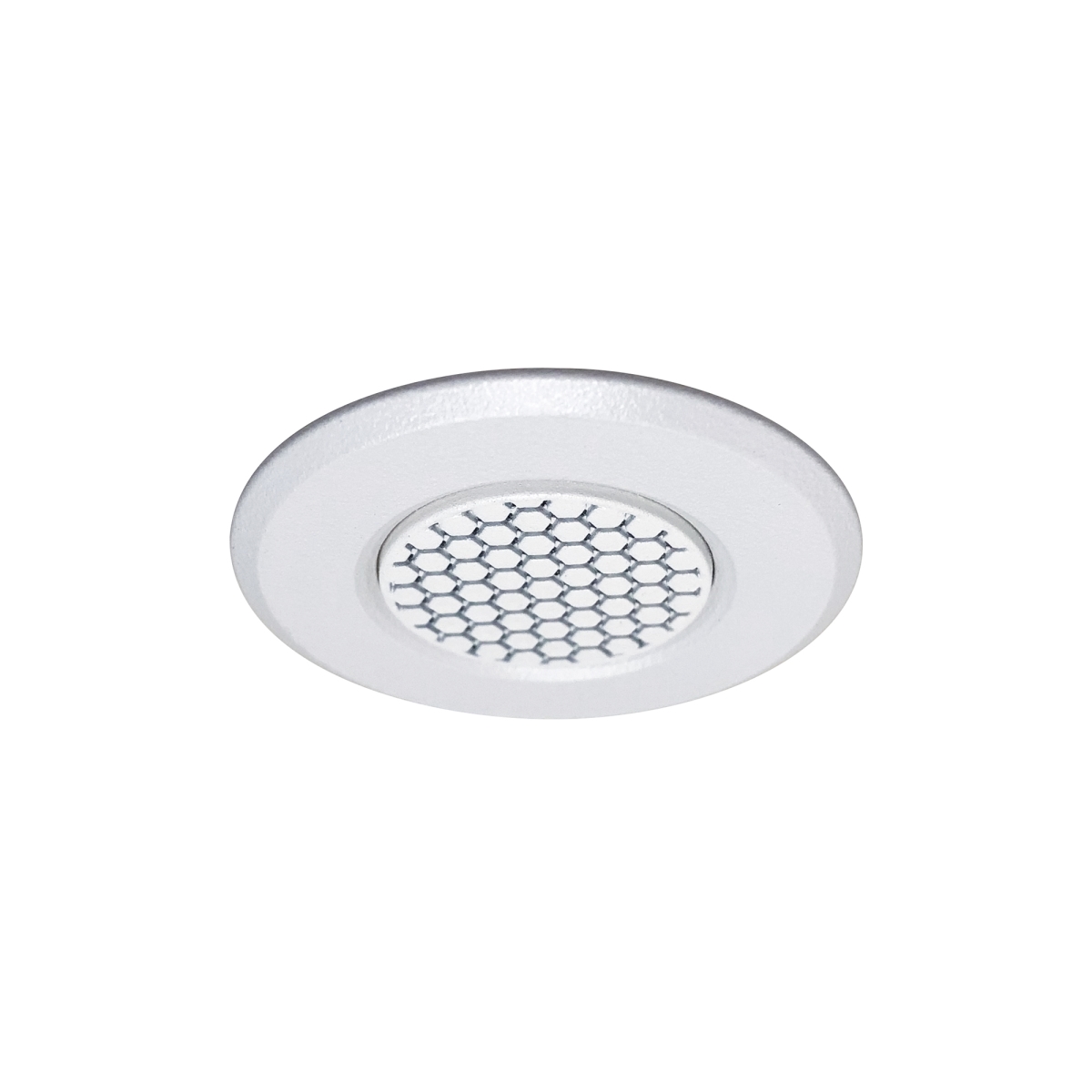 Nora Lighting NM1-RAIHECW 1 in. Round M1 Hex Cell Louver Trim, White