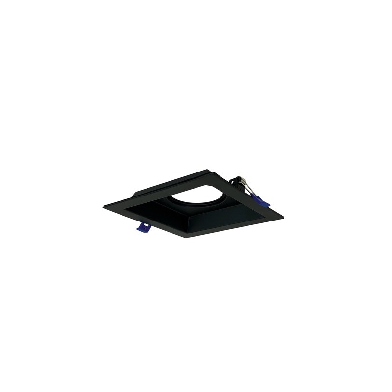 Nora Lighting NM2-MLS1BB MLS 1-Lamp Head Plate for M2 Mini Recessed Series, Black - 2 in.