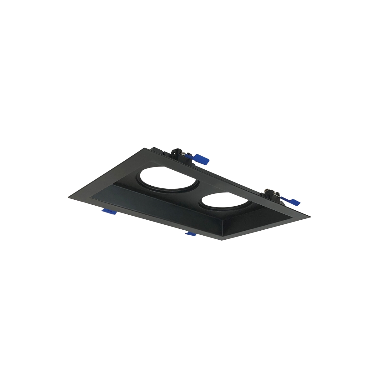 Nora Lighting NM2-MLS2BB MLS 2-Lamp Head Plate for M2 Mini Recessed Series, Black - 2 in.