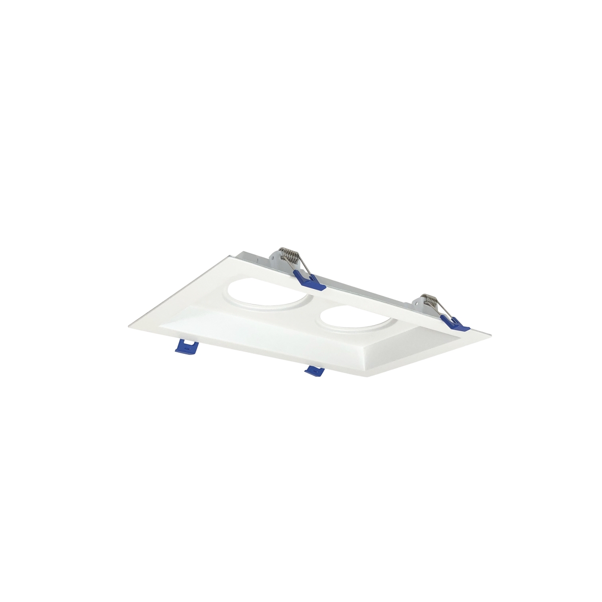 Nora Lighting NM2-MLS2MPW MLS 2-Lamp Head Plate for M2 Mini Recessed Series, Matte Powder White - 2 in.