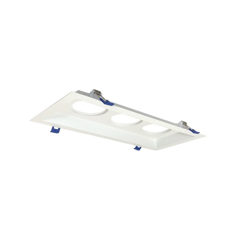 MLS 3-Lamp Head Plate - Matte Powder White - 2 in. - Versatile Design