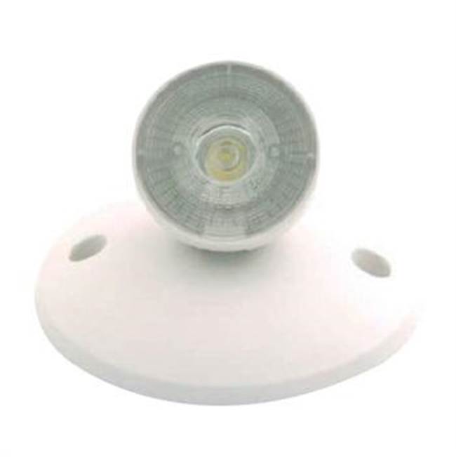 Nora Lighting NE-861LEDW 1 watts Round Wide Lens Single Emergency Remote Head, White