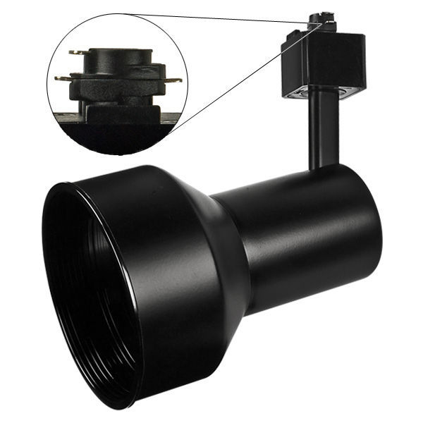 Nora Lighting NTH-104B-A Par30 Step Cylinder with Black Baffle, Black