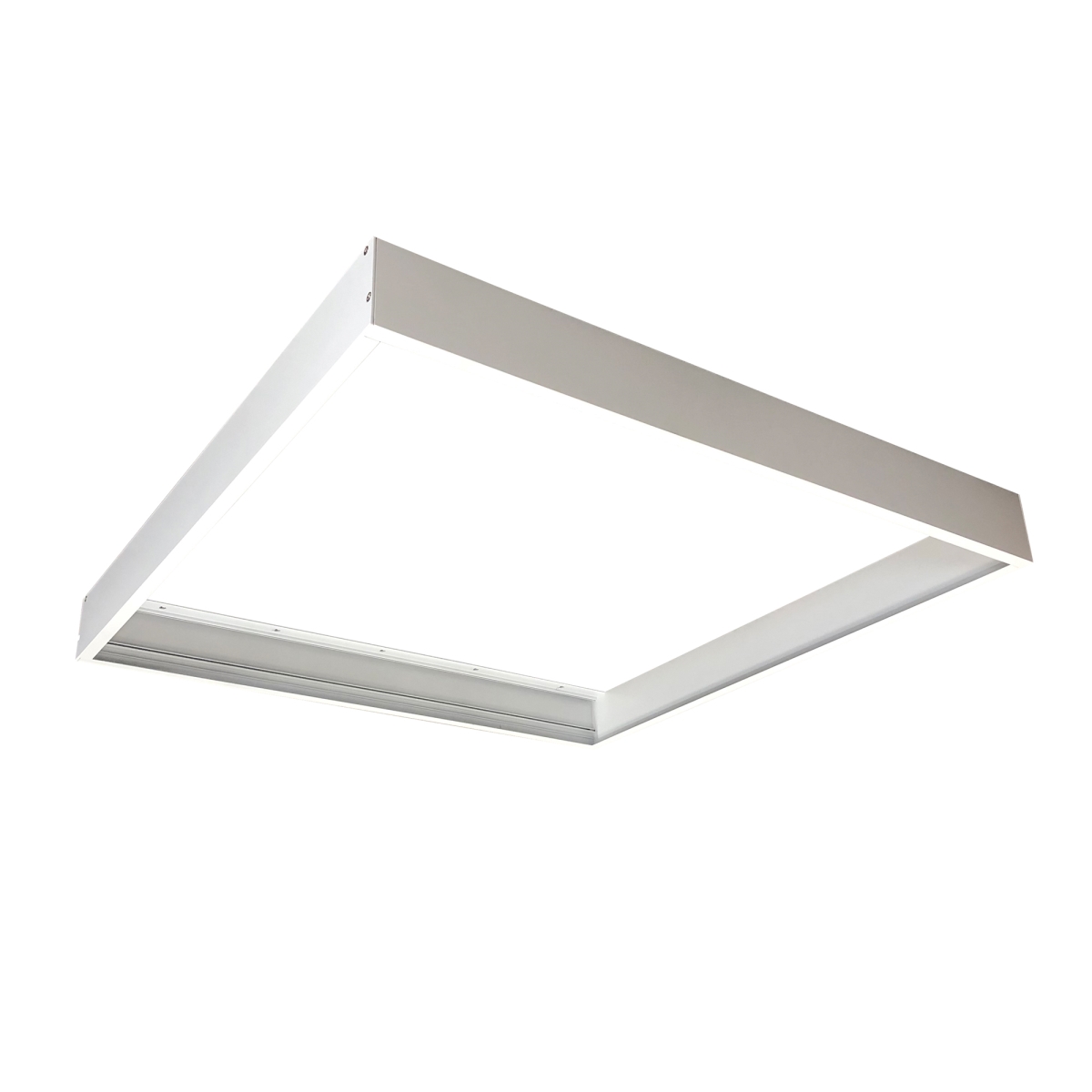 Nora Lighting NPDBL-22DFK-W 2 x 2 in. Slide-in Frame for Surface Mounting Edge-Lit & Back-Lit Panels, White