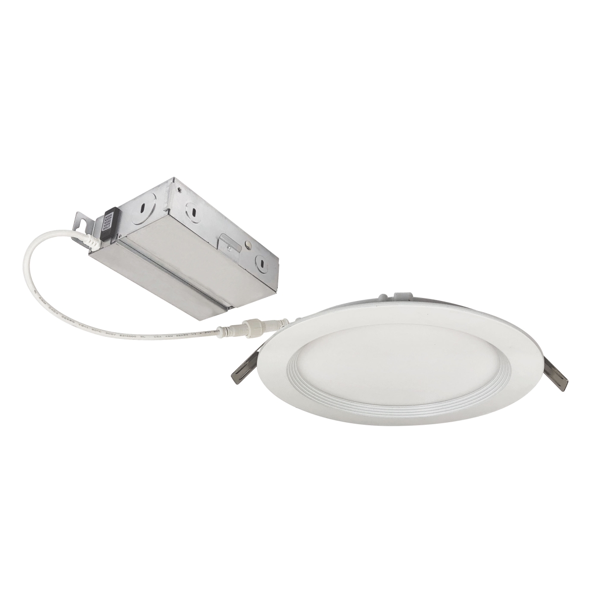 Picture of Nora Lighting NEFLINTW-R6MPWLE4 6 in. E-Series 120-277V FLIN Round LED Downlight with Selectable 5CCT&#44; Matte Powder White