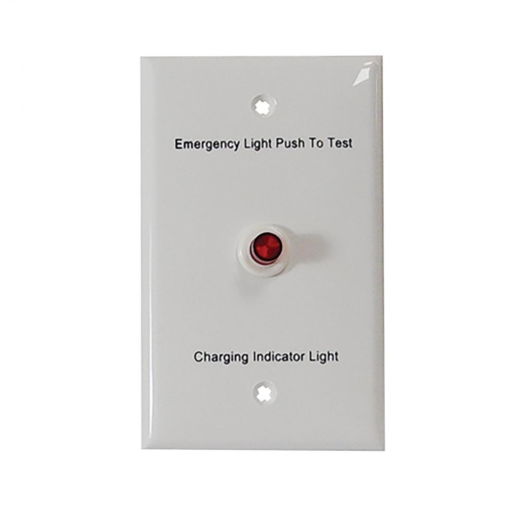 Nora Lighting NEPKA-07LEDFPTS Em Replacement Face Plate & Test Switch for Nepk-07Ledunv