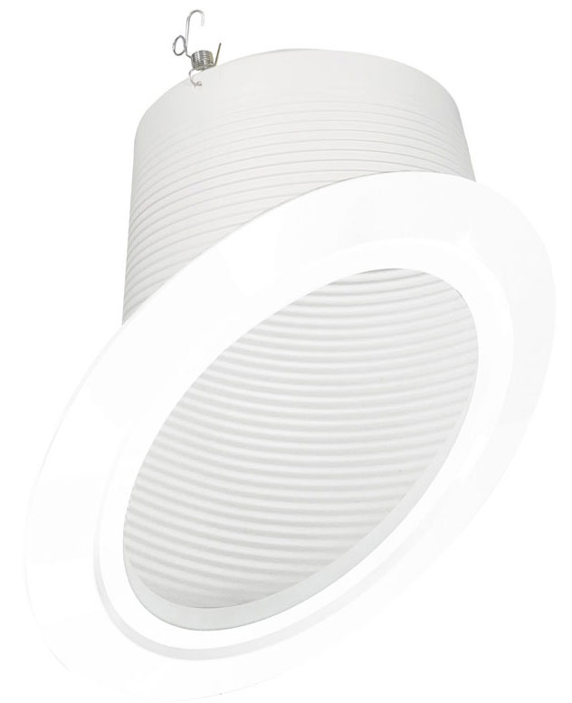 Nora Lighting NTM-617-45W 6 in. Super-Sloped Baffle Trim, White