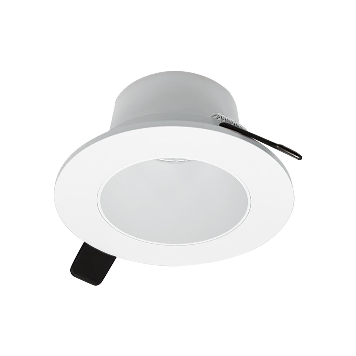 Nora Lighting NIOC-2RNDCMPW 2 in. Iolite Can-Less Round Downlight Trim, Matte Powder White