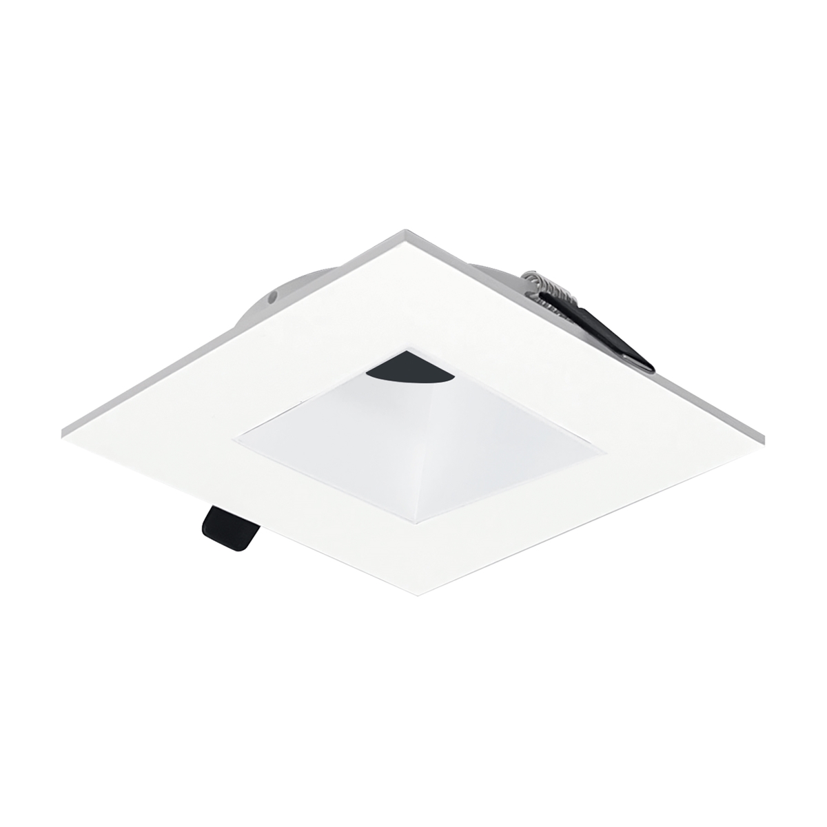 Nora Lighting NIOC-2SNDSQMPW 2 in. Iolite Can-Less Square Downlight Trim, Matte Powder White