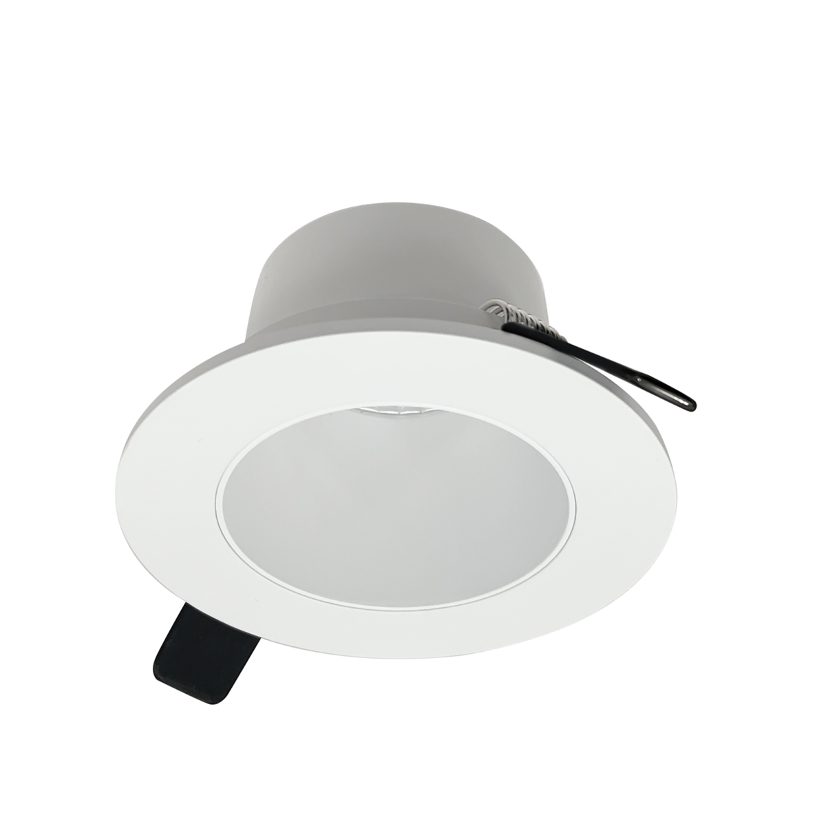 Nora Lighting NIOC-4RNDCMPW 4 in. Iolite Can-Less Round Downlight Trim, Matte Powder White