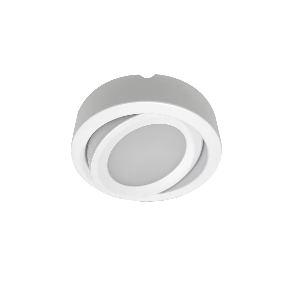 Nora Lighting NMP2-A27W 24V Josh Adjustable LED Puck Light, 300lm & 2700K, White