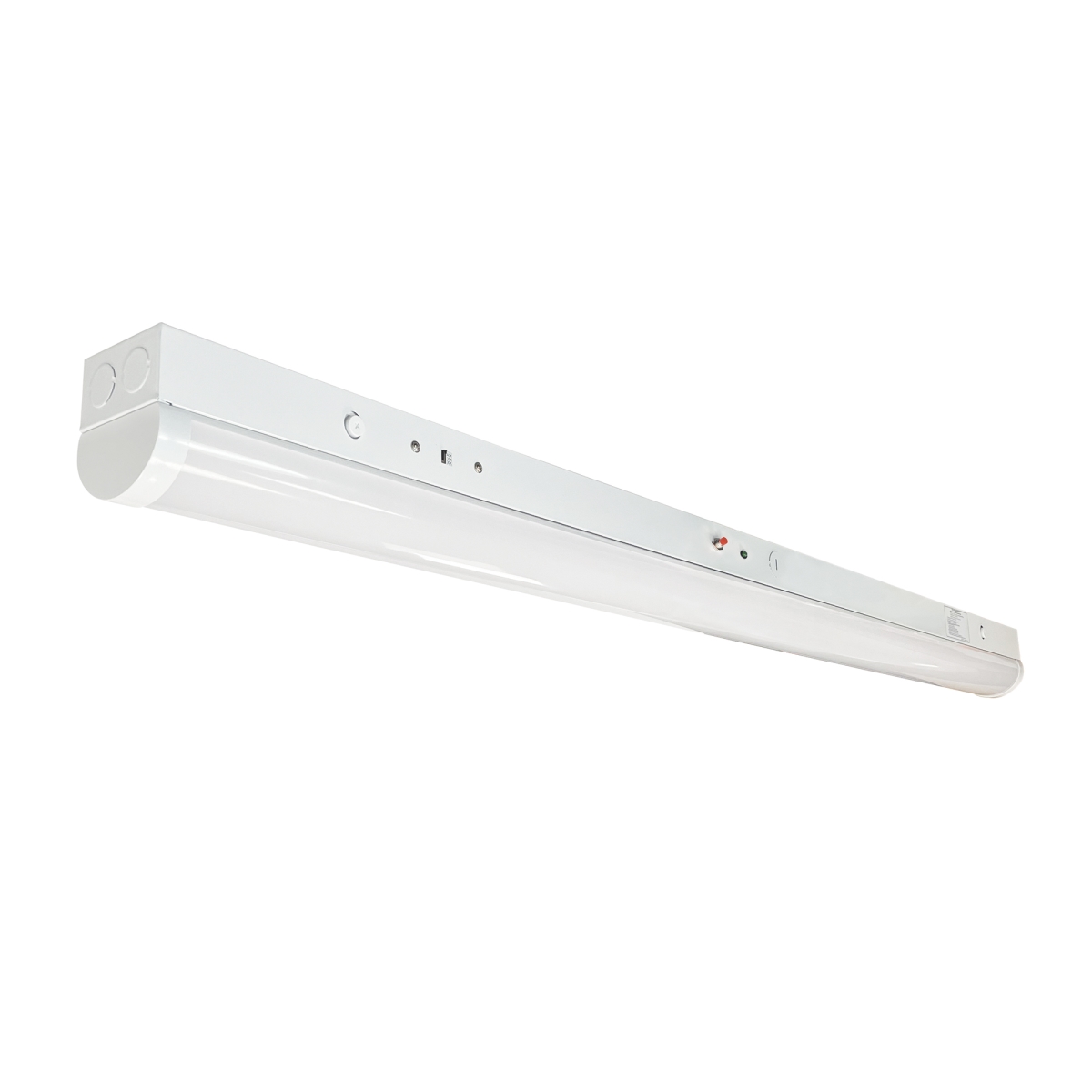 Picture of Nora Lighting NLSTR-8L1334W-EM 92.75 in. 120-277V Industrial LED Tunable Strip Light Ceiling Light in Integral Emergency Test Switch & No Integral Motion Sensor&#44; White Finish