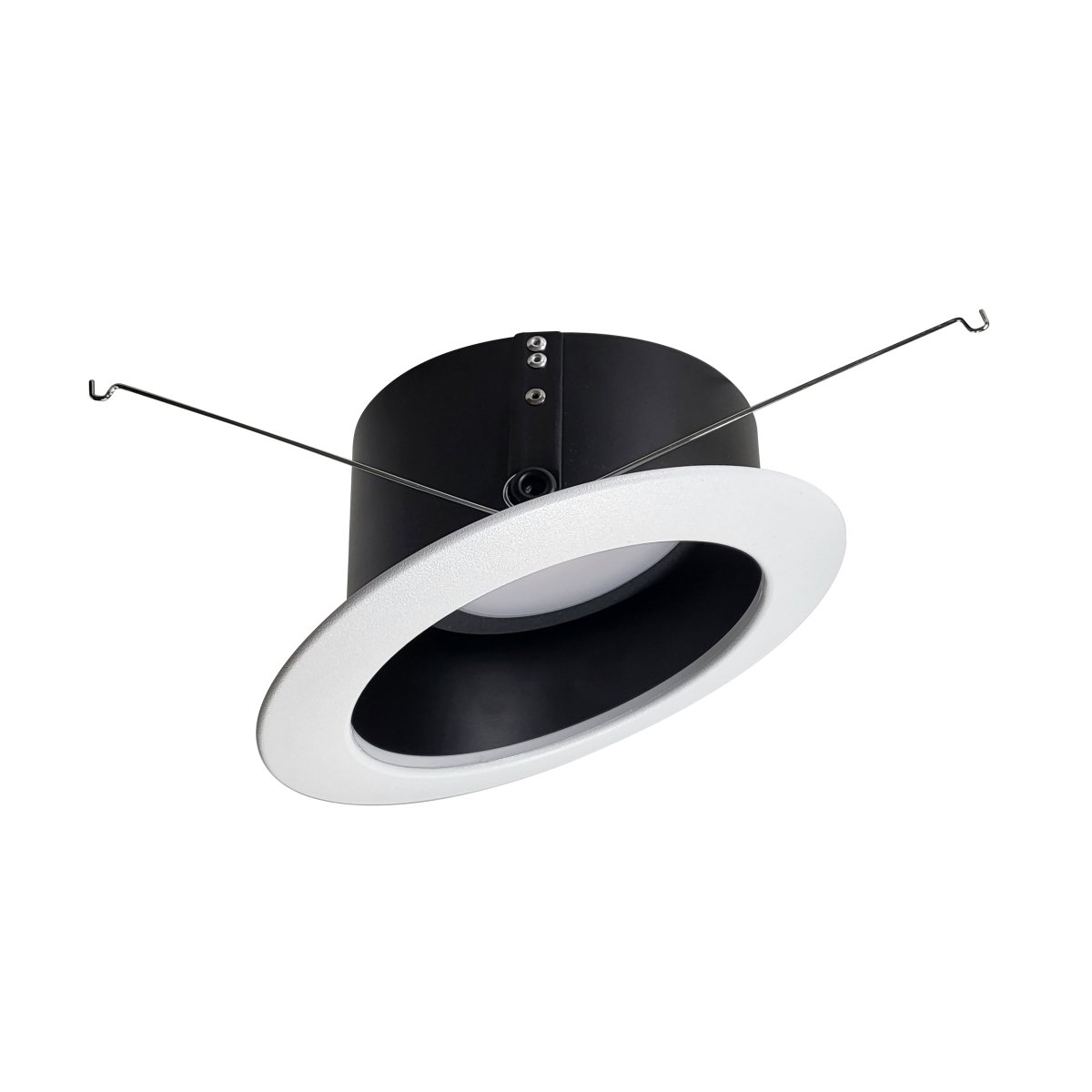 Picture of Nora Lighting NLRS-611L1TWB 6 in. 13W 1200 Lumens Sloped LED Retrofit Reflector&#44; Black Reflector & White Flange