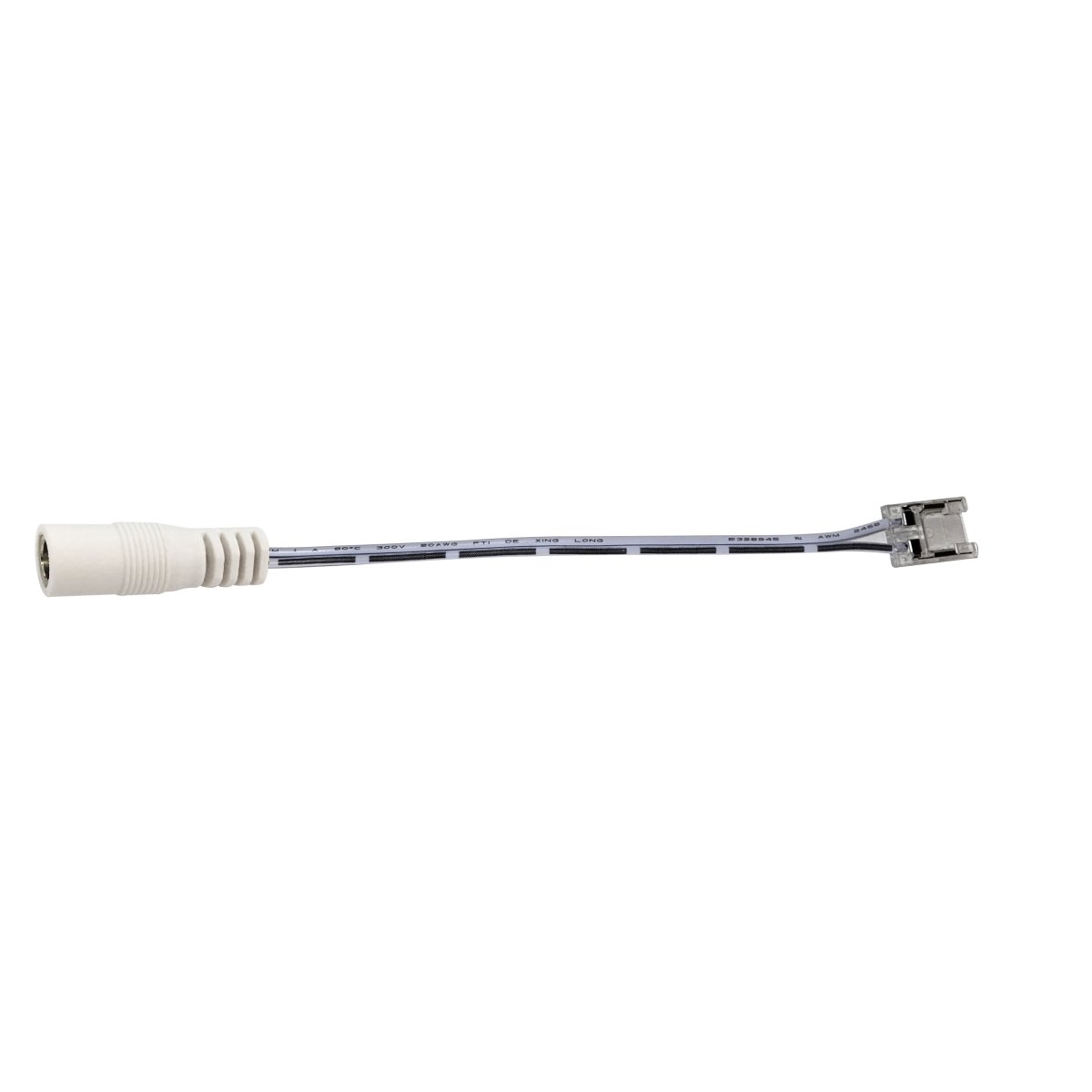 Picture of Nora Lighting NATLCB-708-BC 6 in. Power Cord with Power Line Connector for NUTP14 Cob Tape Light - White