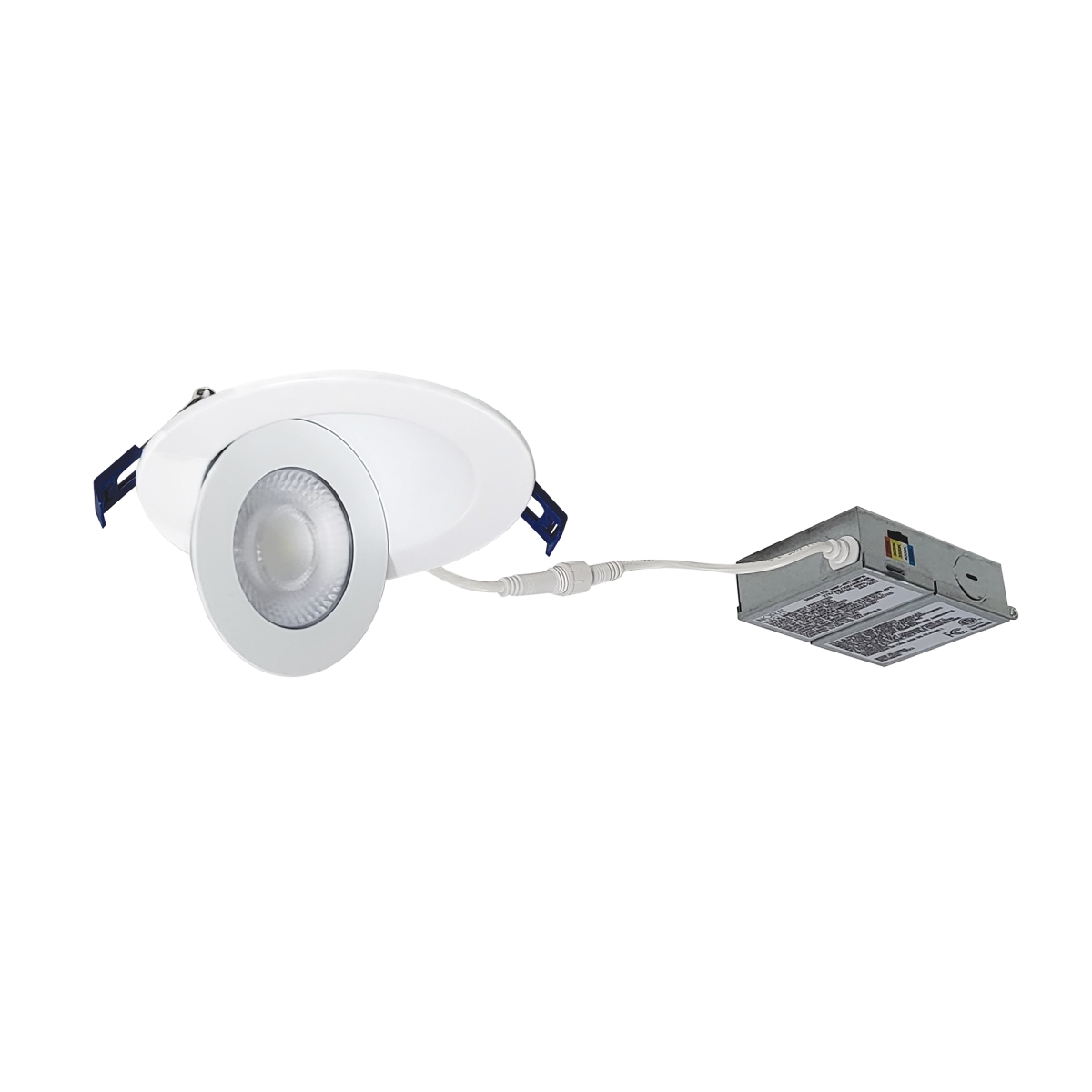 Picture of Nora Lighting NMC-4RTWMPW 4 in. 900 Lumen 9W M-Curve Can-Less Adjustable LED Downlight&#44; Matte Powder White