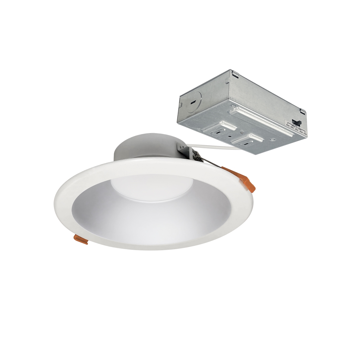 Picture of Nora Lighting NLTH-61TW-HZMPW 6 in. 1400 lm Theia LED Downlight with Selectable CCT - 15W&#44; Haze Reflector & Matte Powder White Flange