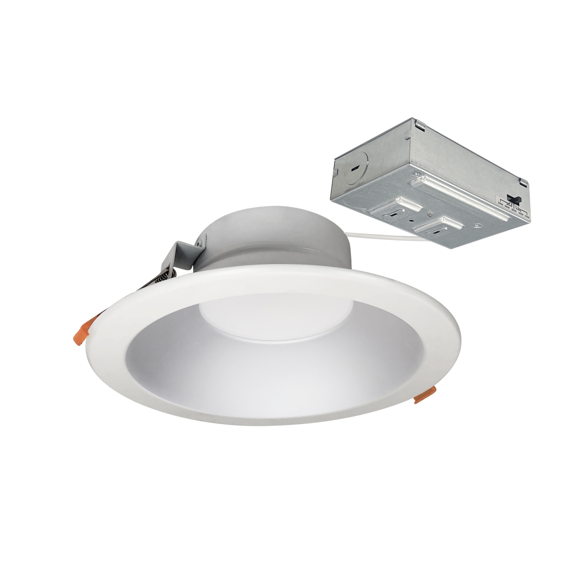 Picture of Nora Lighting NLTH-81TW-HZMPW 8 in. 22W Theia LED Downlight with Selectable CCT upto 2100 lm&#44; Haze Reflector & Matte Powder White Flange