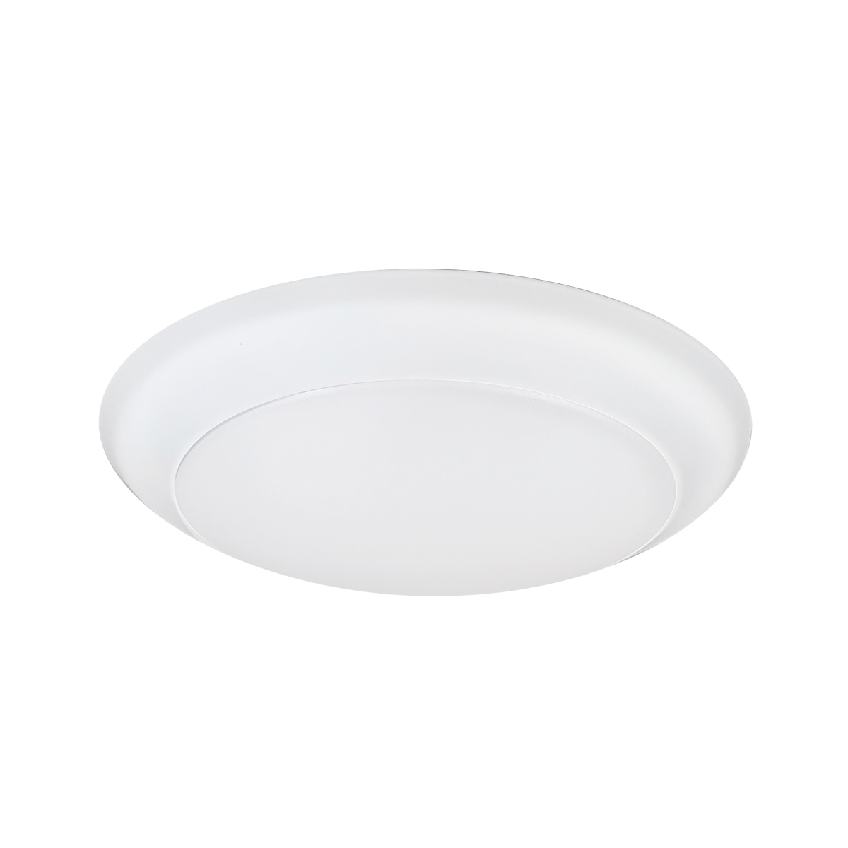 LED Surface Mount Fixture - White - 6 in. - Dimmable - 1100 Lumens