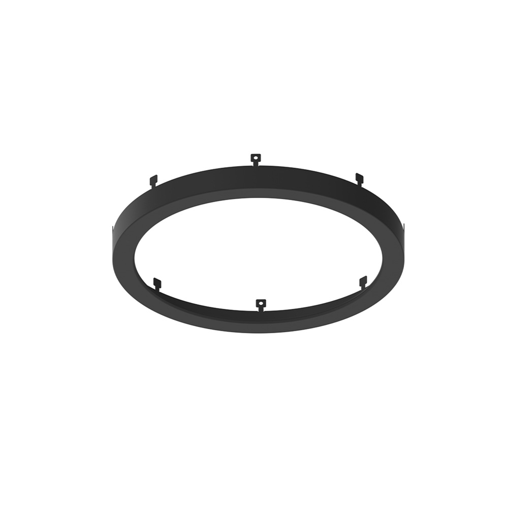 Nora Lighting NELO-8RB 8 in. Decorative Metal Ring - Black