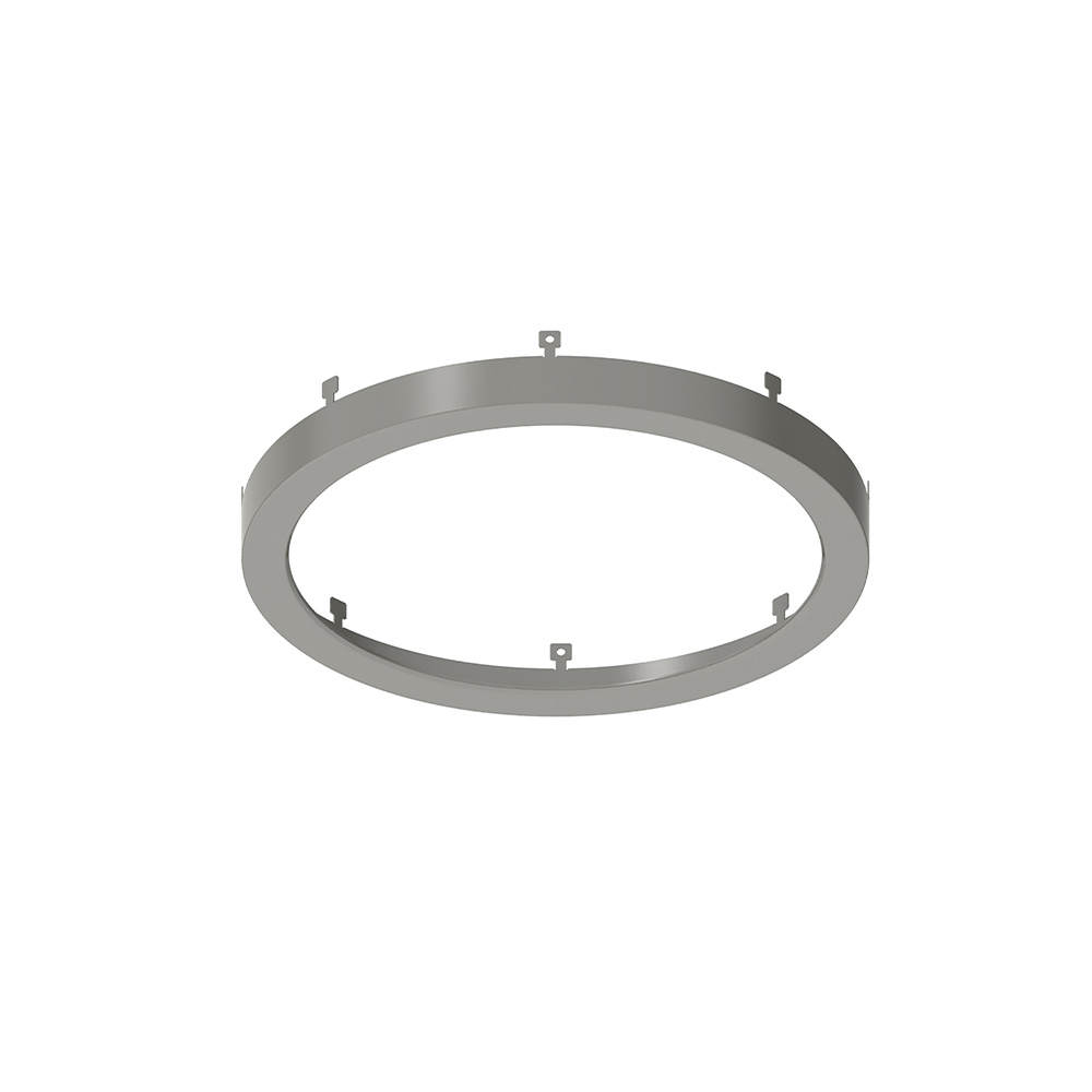Nora Lighting NELO-8RBN 8 in. Decorative Metal Ring - Brushed Nickel