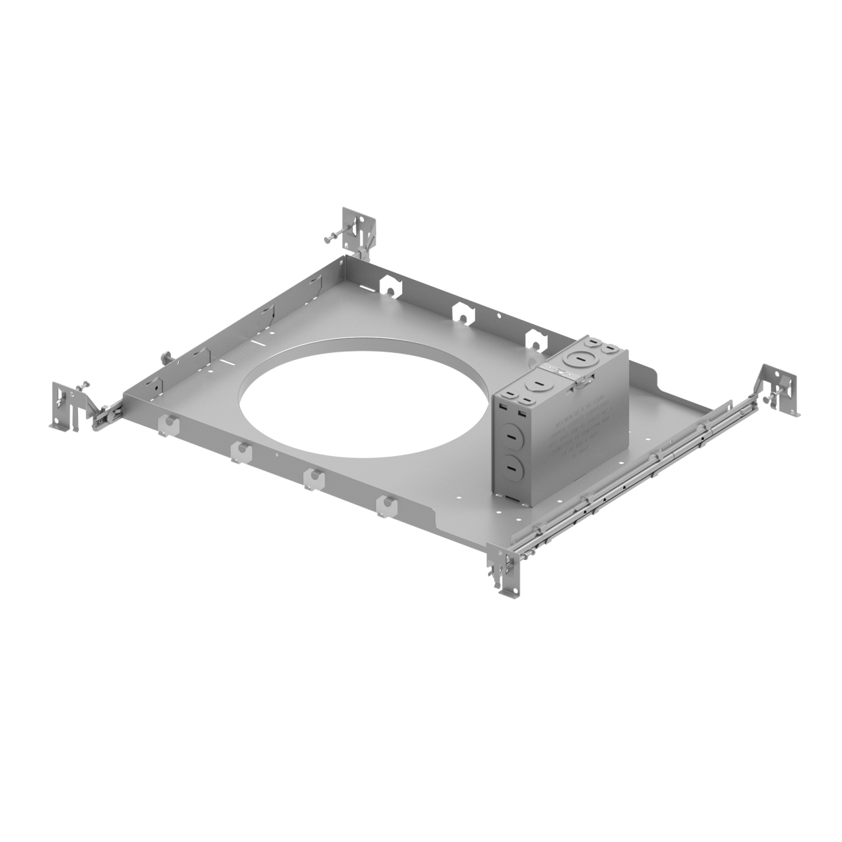 Nora Lighting NQZ2-8R-F Construction Frame-in with Junction Box & Collar for NQZ2-81TWTW